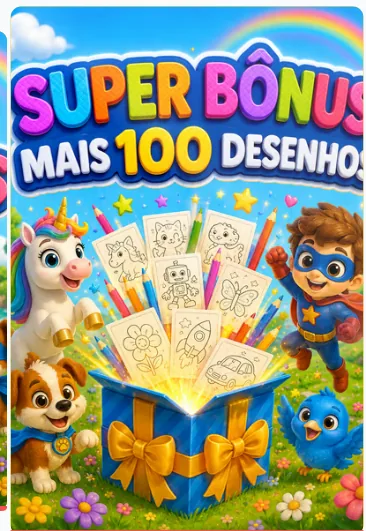 Capa do módulo Super Bônus — mais de 100 desenhos